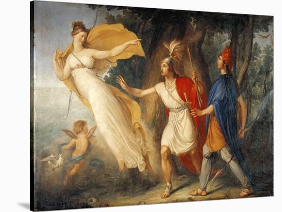 Venus in Form of Huntress Appears to Aeneas on Shores of Libya-Gallo Gallina-Stretched Canvas