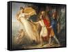 Venus in Form of Huntress Appears to Aeneas on Shores of Libya-Gallo Gallina-Framed Stretched Canvas