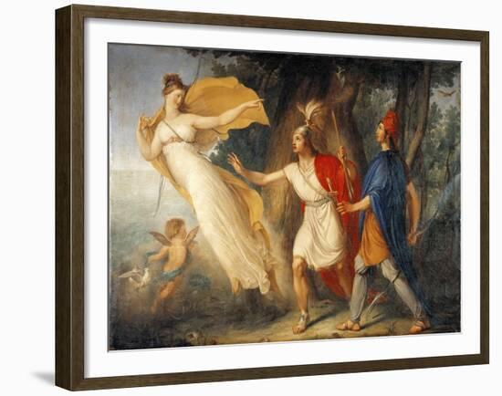Venus in Form of Huntress Appears to Aeneas on Shores of Libya-Gallo Gallina-Framed Giclee Print
