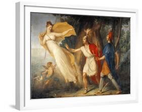 Venus in Form of Huntress Appears to Aeneas on Shores of Libya-Gallo Gallina-Framed Giclee Print