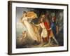 Venus in Form of Huntress Appears to Aeneas on Shores of Libya-Gallo Gallina-Framed Giclee Print