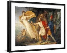 Venus in Form of Huntress Appears to Aeneas on Shores of Libya-Gallo Gallina-Framed Giclee Print