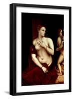 Venus in Front of the Mirror-Titian (Tiziano Vecelli)-Framed Giclee Print