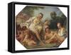 Venus in her Bath surrounded by Nymphs and Cupids, c.1740-50-Francois Boucher-Framed Stretched Canvas