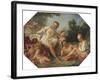 Venus in her Bath surrounded by Nymphs and Cupids, c.1740-50-Francois Boucher-Framed Giclee Print