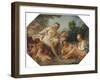 Venus in her Bath surrounded by Nymphs and Cupids, c.1740-50-Francois Boucher-Framed Giclee Print