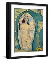 Venus in the Grotto - Moser, Koloman (1868-1918) - C. 1914 - Oil on Canvas - 75,5X62,7 - Leopold Mu-Koloman Moser-Framed Giclee Print