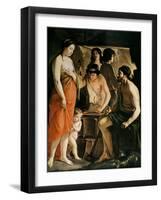 Venus in Vulcan's Forge, 1641-Le Nain Brothers-Framed Giclee Print