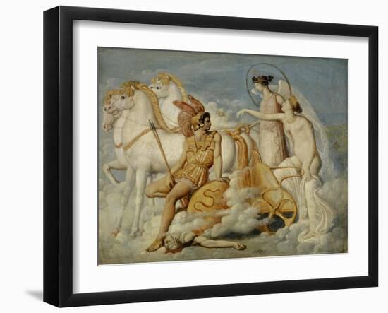 Venus, Injured by Diomedes, Returns to Olympus, c.1803-Jean Auguste Dominique Ingres-Framed Giclee Print