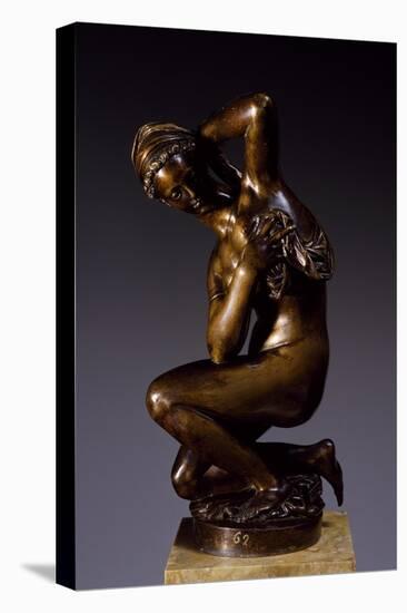 Venus Kneeling Drying Herself-Giambologna-Stretched Canvas