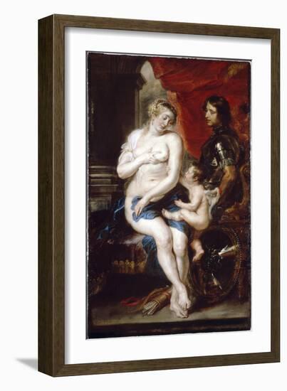 Venus, Mars and Cupid-Peter Paul Rubens-Framed Giclee Print