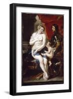 Venus, Mars and Cupid-Peter Paul Rubens-Framed Giclee Print