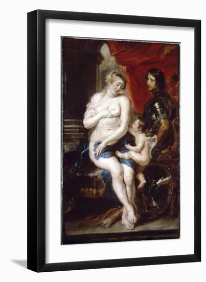 Venus, Mars and Cupid-Peter Paul Rubens-Framed Giclee Print