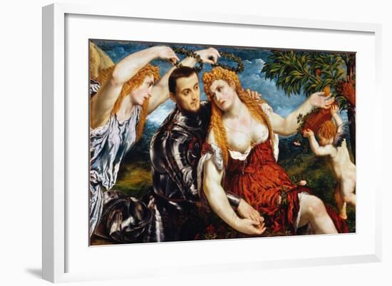 Venus, Mars & Cupid-Paris Bordone-Framed Giclee Print