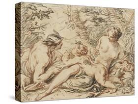 Vénus, Mercure et l'Amour-Jacques Dumont-Stretched Canvas
