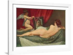 Venus Mit Cupido-Diego Velazquez-Framed Collectable Print