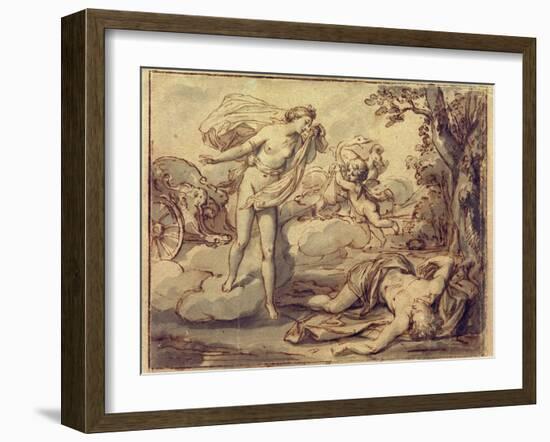 Venus Mourns Adonis, c.1757-Anton Raphael Mengs-Framed Giclee Print