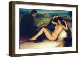 Venus of Poetry, 1913-Julio Romero de Torres-Framed Giclee Print