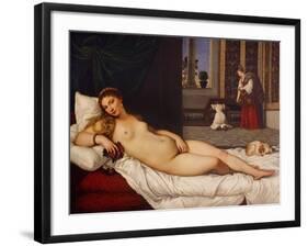 Venus of Urbino-Titian (Tiziano Vecelli)-Framed Giclee Print