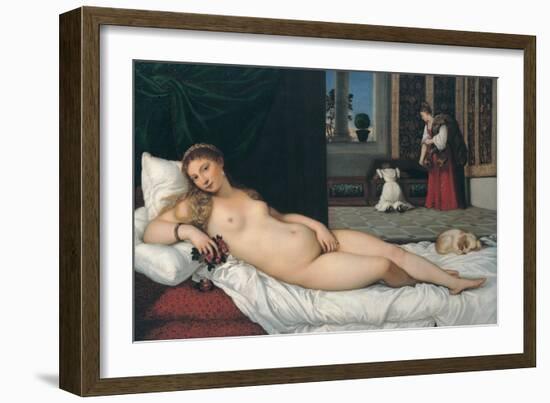Venus of Urbino-Titian (Tiziano Vecelli)-Framed Giclee Print