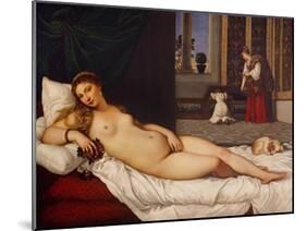 Venus of Urbino-Titian (Tiziano Vecelli)-Mounted Art Print