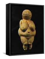 Venus of Willendorf, One of the Many Stone-Age Female Idols of the Great Goddess-null-Framed Stretched Canvas
