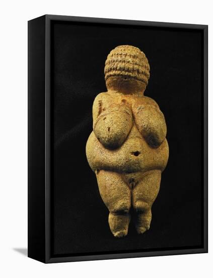 Venus of Willendorf, One of the Many Stone-Age Female Idols of the Great Goddess-null-Framed Stretched Canvas