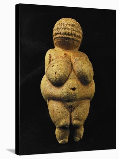 Venus of Willendorf, One of the Many Stone-Age Female Idols of the Great Goddess-null-Stretched Canvas