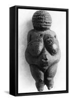 Venus of Willendorf, Stone Age Oolitic Limestone Carving, C24,000-C22,000 BC-null-Framed Stretched Canvas