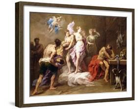 Venus Ordering Arms from Vulcan for Aeneas-Jean Restout-Framed Giclee Print