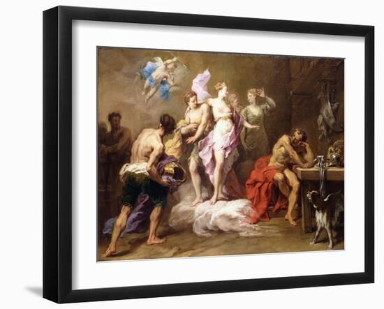 Venus Ordering Arms from Vulcan for Aeneas-Jean II Restout-Framed Giclee Print