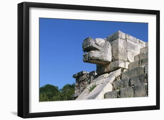 Venus Platform or Tomb of Chac-Mool, Chichen Itza-null-Framed Photographic Print