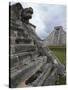 Venus Platform With Kukulkan Pyramid in the Background, Chichen Itza, Yucatan, Mexico-null-Stretched Canvas