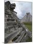Venus Platform With Kukulkan Pyramid in the Background, Chichen Itza, Yucatan, Mexico-null-Mounted Photographic Print