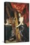 Venus Playing Harp, Allegory of Music-Giovanni Lanfranco-Stretched Canvas