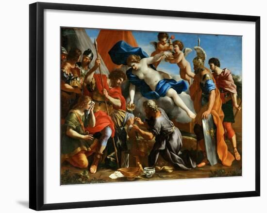 Venus Pouring a Balm on the Wound of Aeneas-Giovanni Francesco Romanelli-Framed Giclee Print