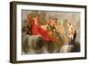 Venus Presenting Cupid to Jupiter (Oil on Panel)-Eustache Le Sueur-Framed Giclee Print