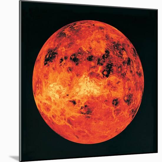 Venus, Radar Map-Digital Vision.-Mounted Photographic Print