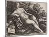 Venus Reclining in a Landscape, C. 1517-Domenico Campagnola-Mounted Giclee Print