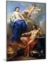 Venus Requesting Vulcan to Make Arms for Aeneas-Charles André van Loo-Mounted Giclee Print