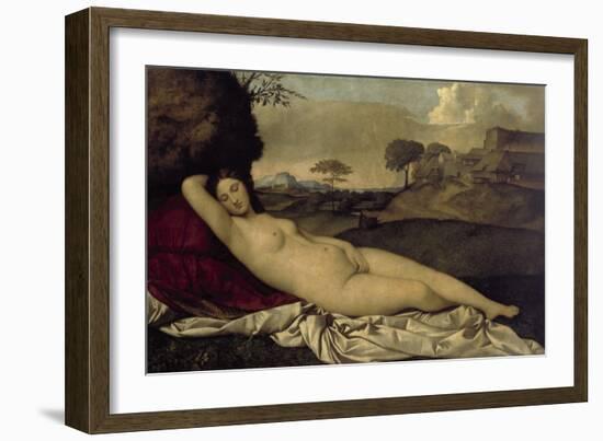 Venus Resting-Giorgione-Framed Giclee Print