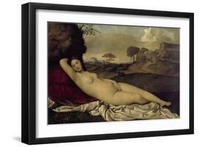 Venus Resting-Giorgione-Framed Giclee Print