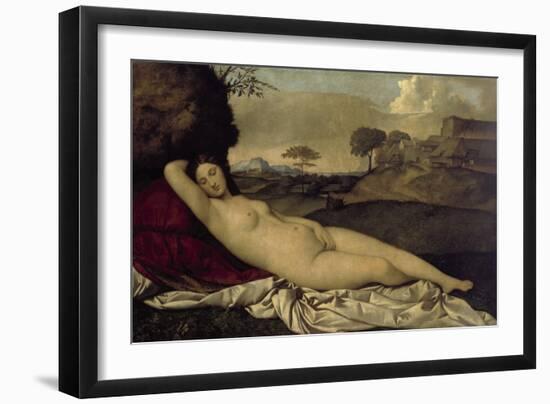 Venus Resting-Giorgione-Framed Giclee Print