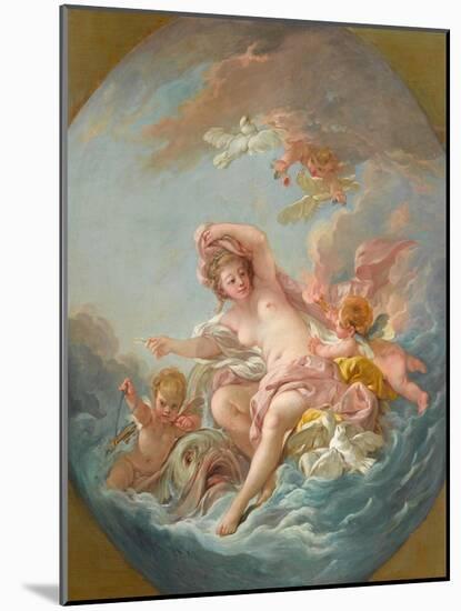 Venus Rising from the Waves, c.1766-Francois Boucher-Mounted Giclee Print