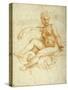 Venus Seated on Clouds Pointing Downwards-Raphael-Stretched Canvas