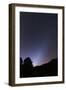 Venus Setting and a Bright Cone of Zodiacal Light Visible after Sunset-null-Framed Photographic Print