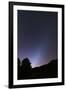 Venus Setting and a Bright Cone of Zodiacal Light Visible after Sunset-null-Framed Photographic Print