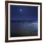 Venus Shines Brightly Below the Crescent Moon from Coast of Buenos Aires, Argentina-Stocktrek Images-Framed Photographic Print