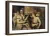 Venus und Amor-Titian (Tiziano Vecellio)-Framed Giclee Print