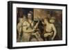 Venus und Amor-Titian (Tiziano Vecellio)-Framed Giclee Print